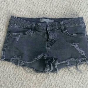 Topshop Distressed Daisy Cutoff Shorts